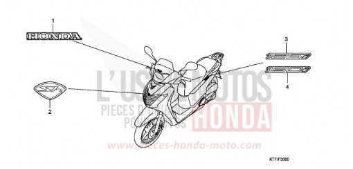 MARQUE/RAYURE SH125A de 2010